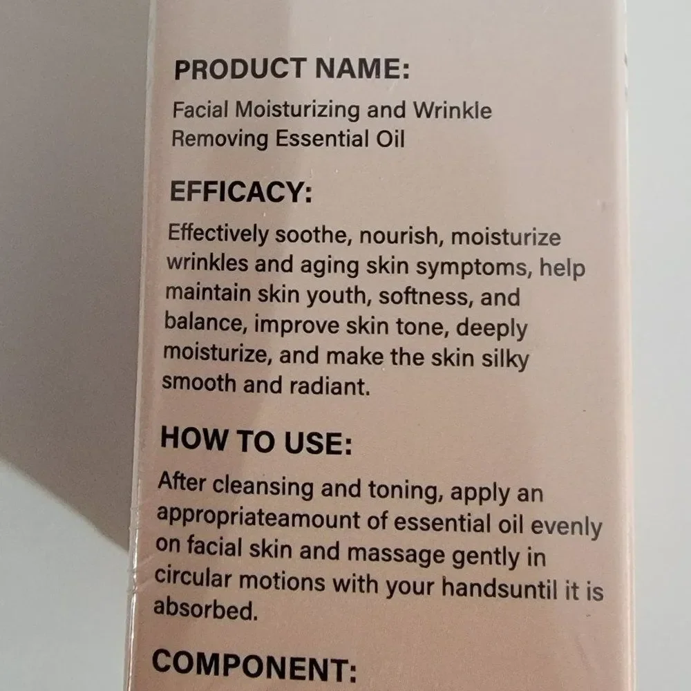 Fortifying Oil Facial Moisturizing Wrinkle Removing Essential Oil NIB